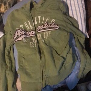 Aeropostale green zip up jacket